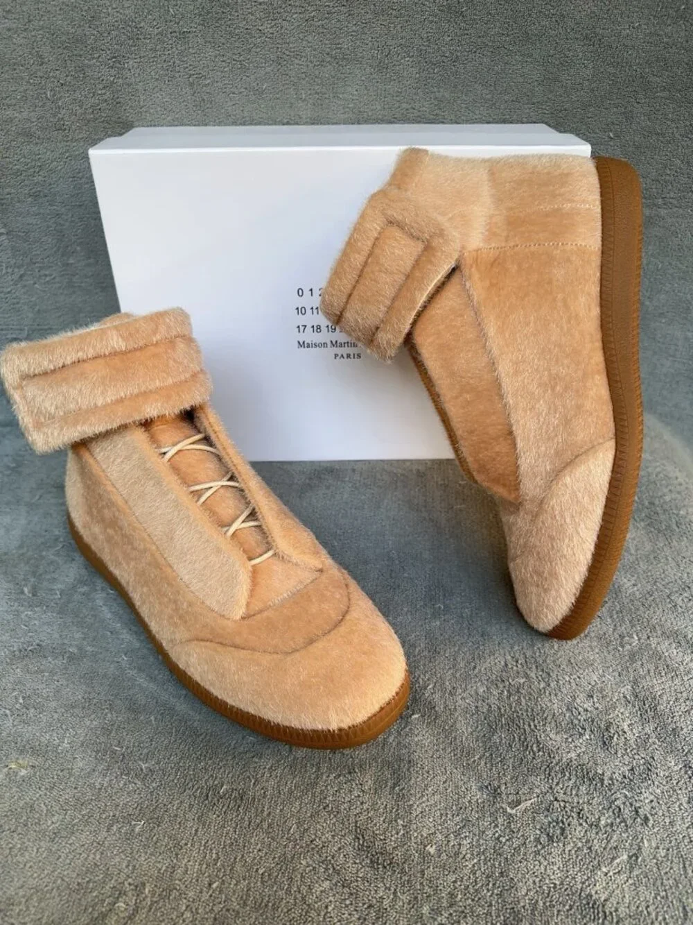 Maison Margiela Future High-Top Casual Boots (Pony Hair)
